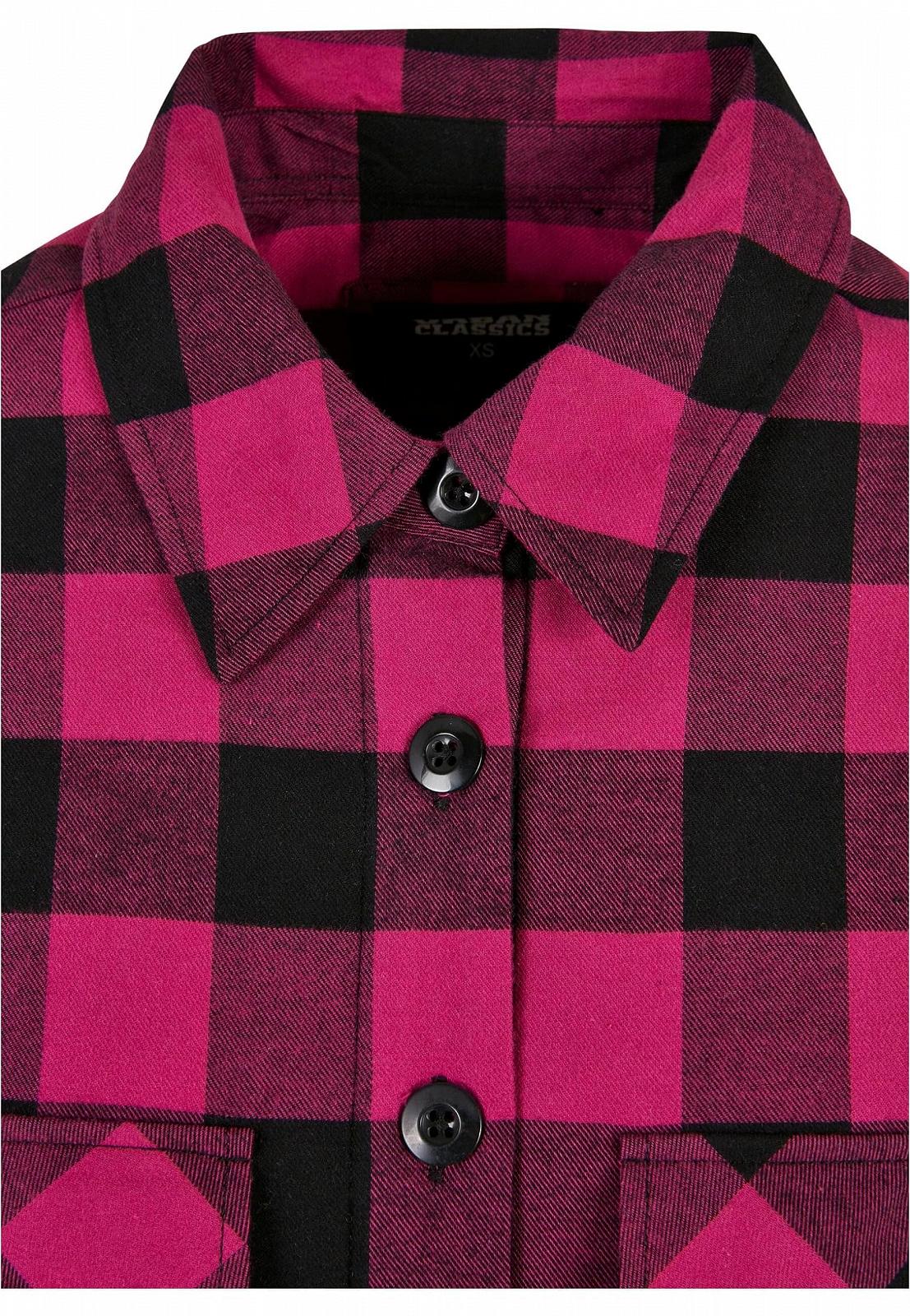 Куртка-рубашка Urban Classics Женская Ladies Flannel Padded Overshirt в клетку, разные цвета, размеры XS - 5XL, фото №4