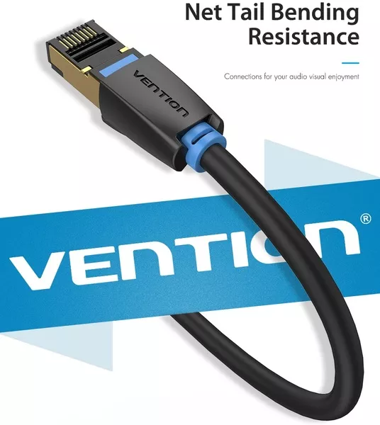 Патч-корд Vention CAT 8 SFTP Ethernet 2 m Black IKABH, фото №8