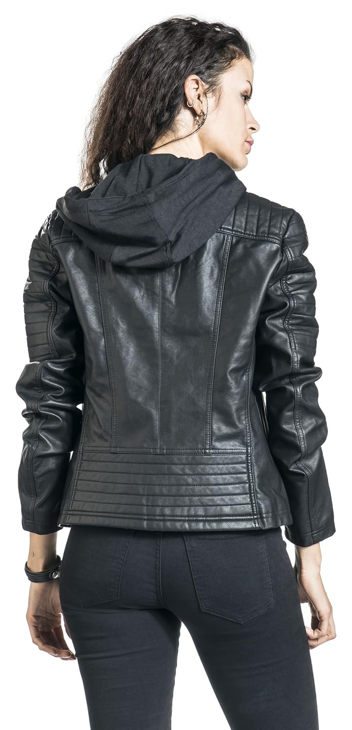 Куртка Biker Style из искусственной кожи Black Premium by EMP Чёрный, фото №7