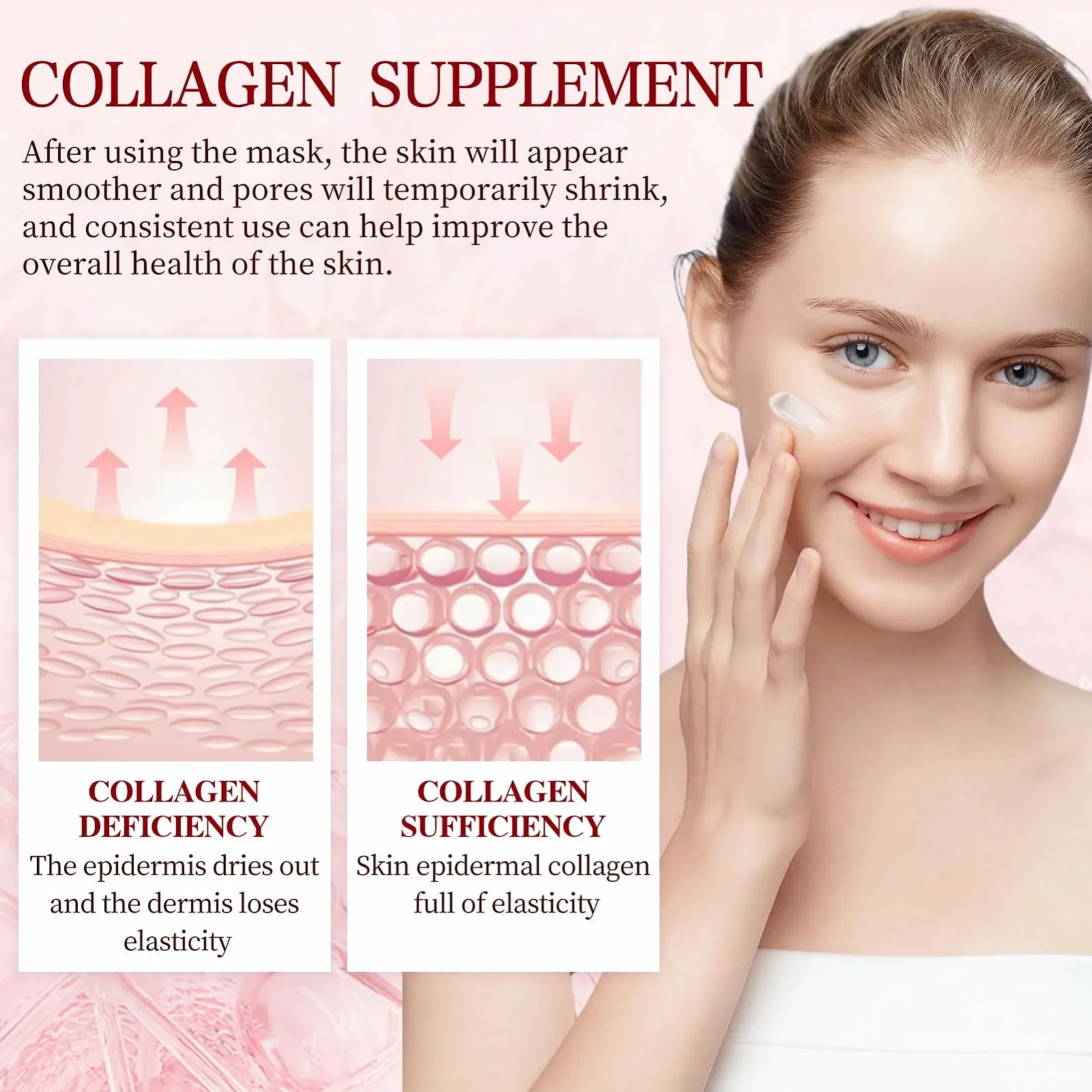 Нічна маска Allony Collagen, нічна маска-плівка для обличчя з колагеном, фото №5