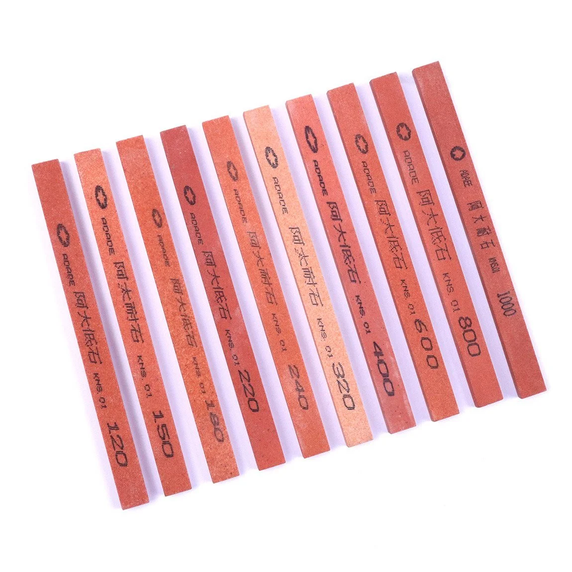 Набір точильних каменів Atoplee 10 шт. 120#-1000# 150x12x6 мм, фото №4