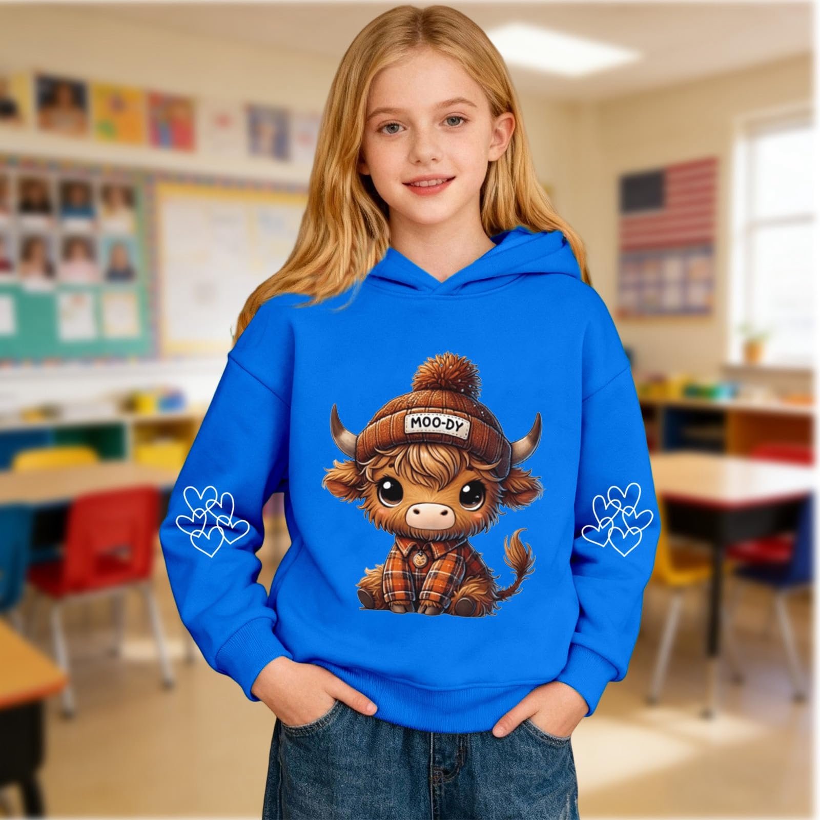 Худі Generisch Корова Дитяче Для хлопчиків 3D Графіка, фото №4