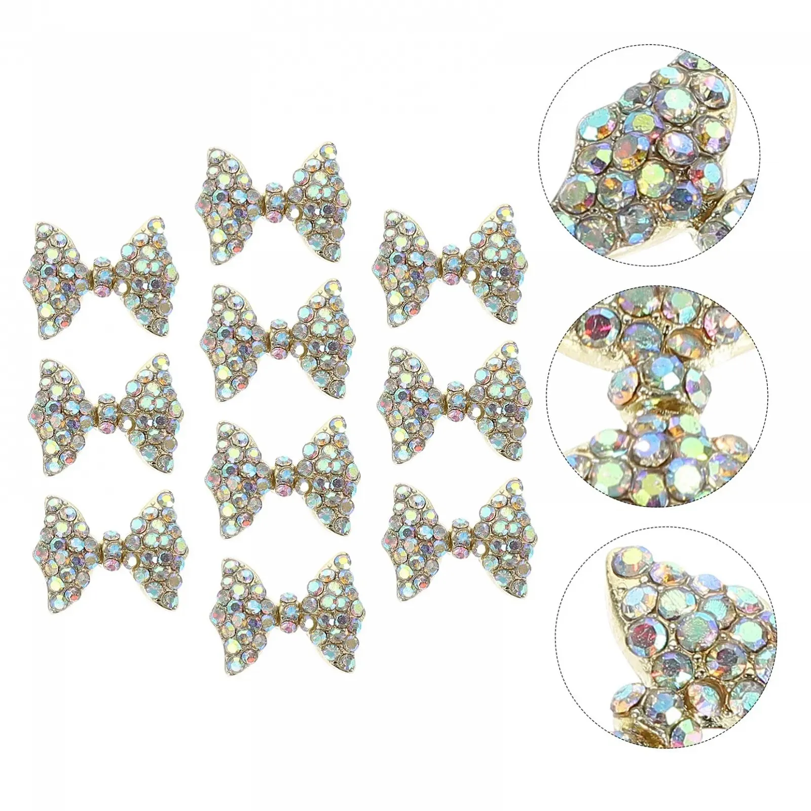 Украшения для ногтей WOONEKY, 2 набора, металлические, 10 штук, фото №9