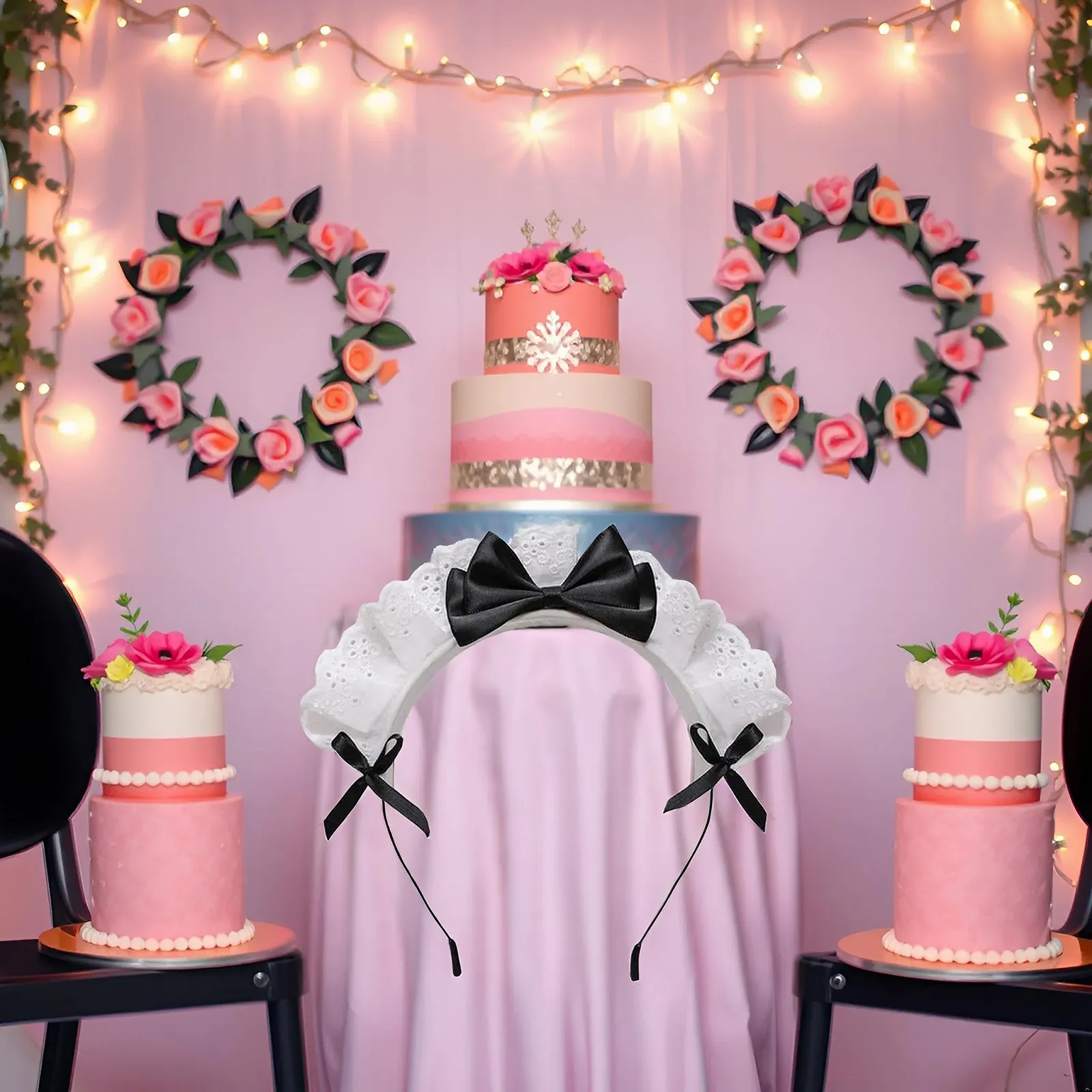 Черная Обруч на голову, фото №3 Черная Обруч на голову, фото №3