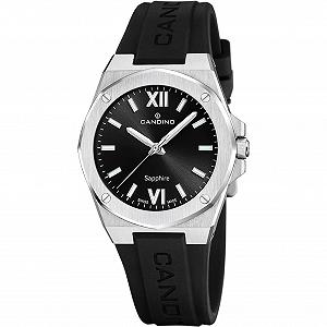 Купить Женские часы Candino Casual C4777/5 Серебристый корпус из нержавеющей стали, черный силиконовый ремешок - Фото 1 Женские часы Candino Casual C4777/5 Серебристый корпус из нержавеющей стали, черный силиконовый ремешок - Фото 1