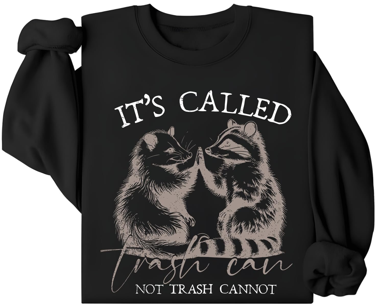 Свитшот It's Called Trash Can Not Trash Cannot Смешной свитшот с енотом и опоссумом для любителей енотов и опоссумов, фото №1 Свитшот It's Called Trash Can Not Trash Cannot Смешной свитшот с енотом и опоссумом для любителей енотов и опоссумов, фото №1