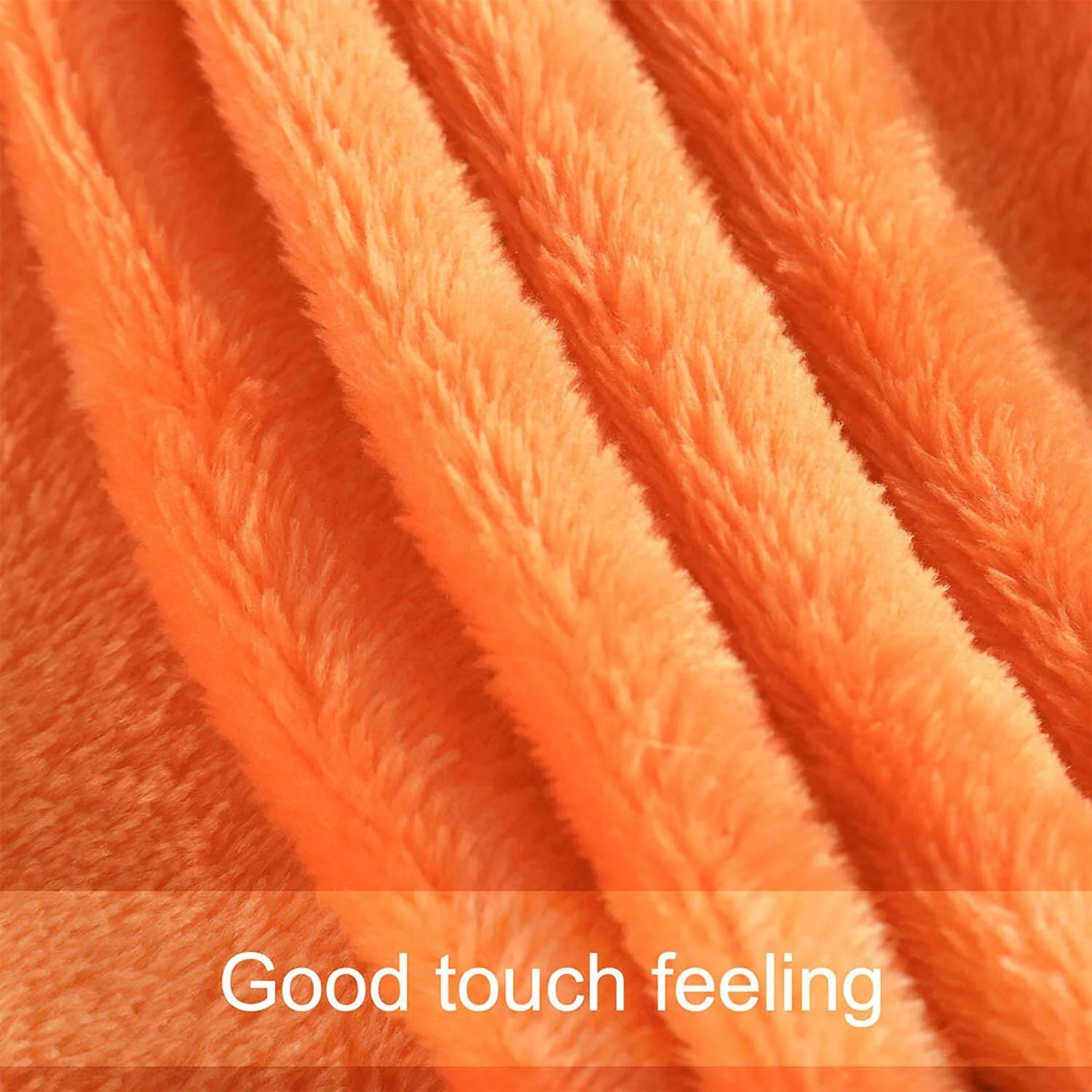Покрывало sourcing map Плюшевое оранжевый, 150 x 200 см, фото №8