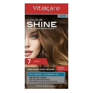 Крем-фарба Vitalcare Colour Shine Без аміаку з кератином, № 7 Blonde synthetic.ua - Фото 1