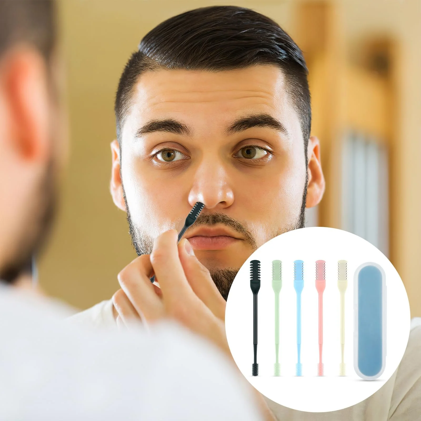 Тример Tyqour 2-в-1 для волосся у носі з двостороннім лезом, фото №3