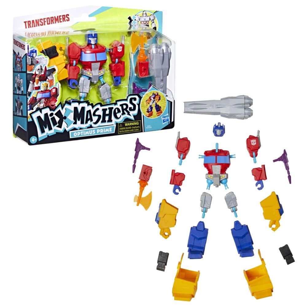 Фигурка Transformers MixMashers Оптимус Прайм, разборная, делюкс, с аксессуарами, фото №1