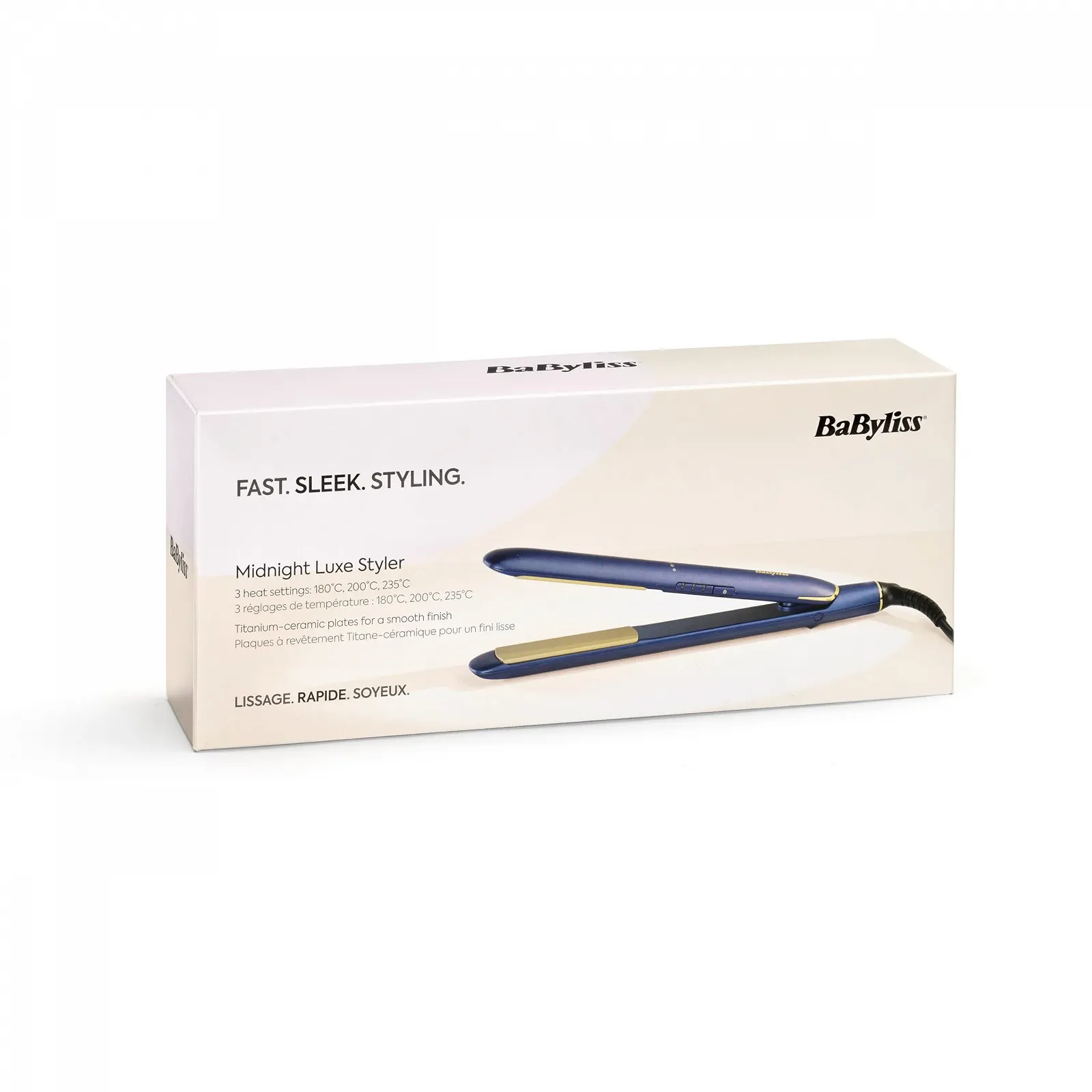 Выпрямитель BaByliss Midnight Luxe 2516PE Титаново-керамические плавающие пластины 235°C, фото №7 Выпрямитель BaByliss Midnight Luxe 2516PE Титаново-керамические плавающие пластины 235°C, фото №7
