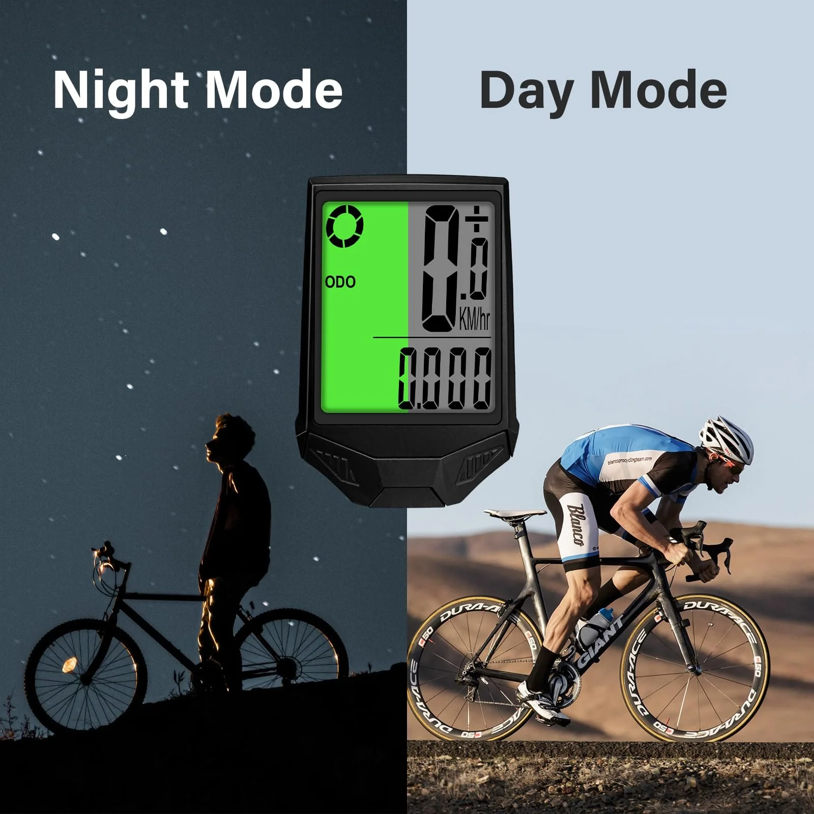 Велокомп'ютер Wireless 20 Functions IP66 Waterproof Backlit Display Odometer, фото №3