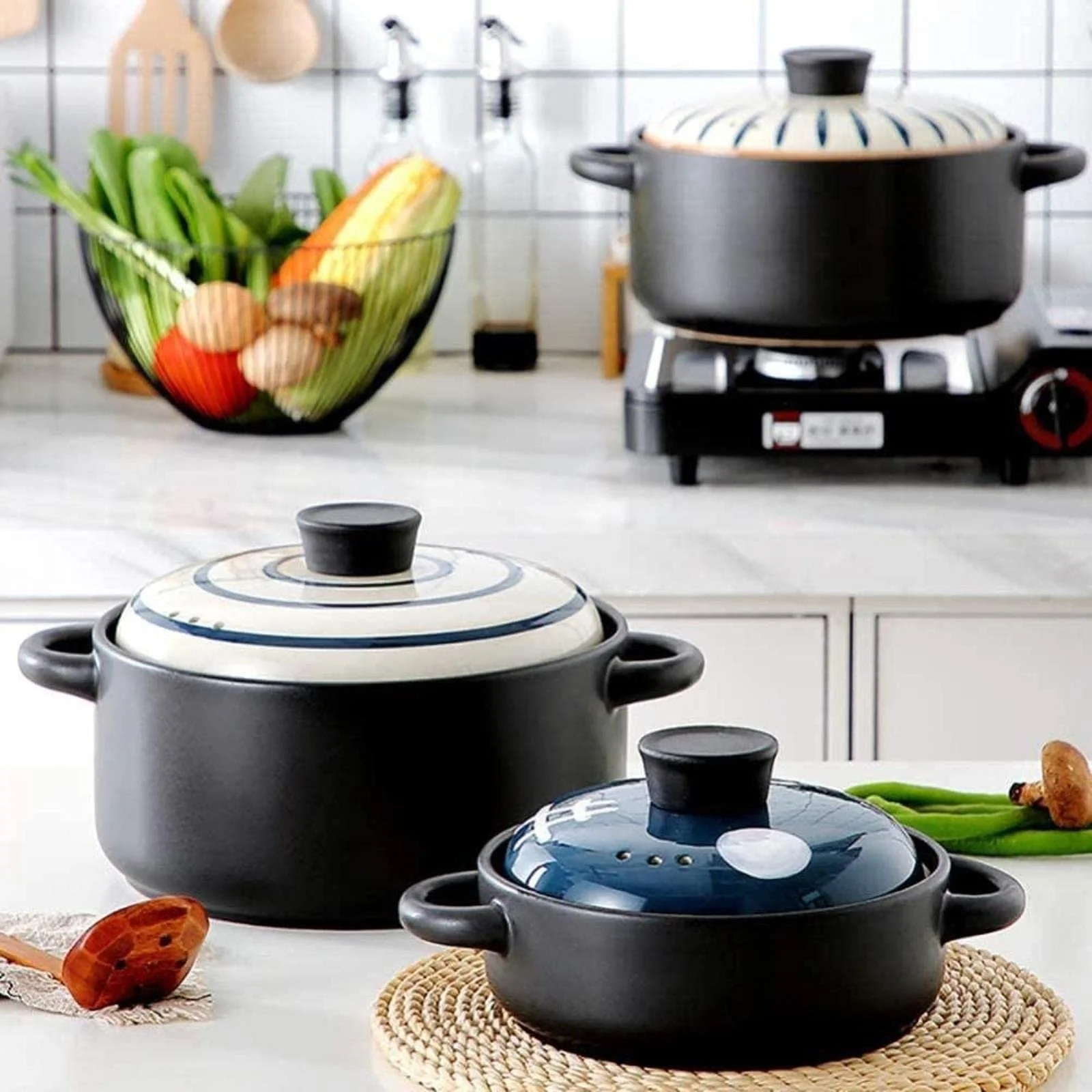 Каструля керамічна Ksamwjf для тушкування, фото №5 Каструля керамічна Ksamwjf для тушкування, фото №5