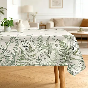Скатертина Arquiel 152 x 213 см прямокутна водовідштовхувальна Vintage Leaves - Фото 1