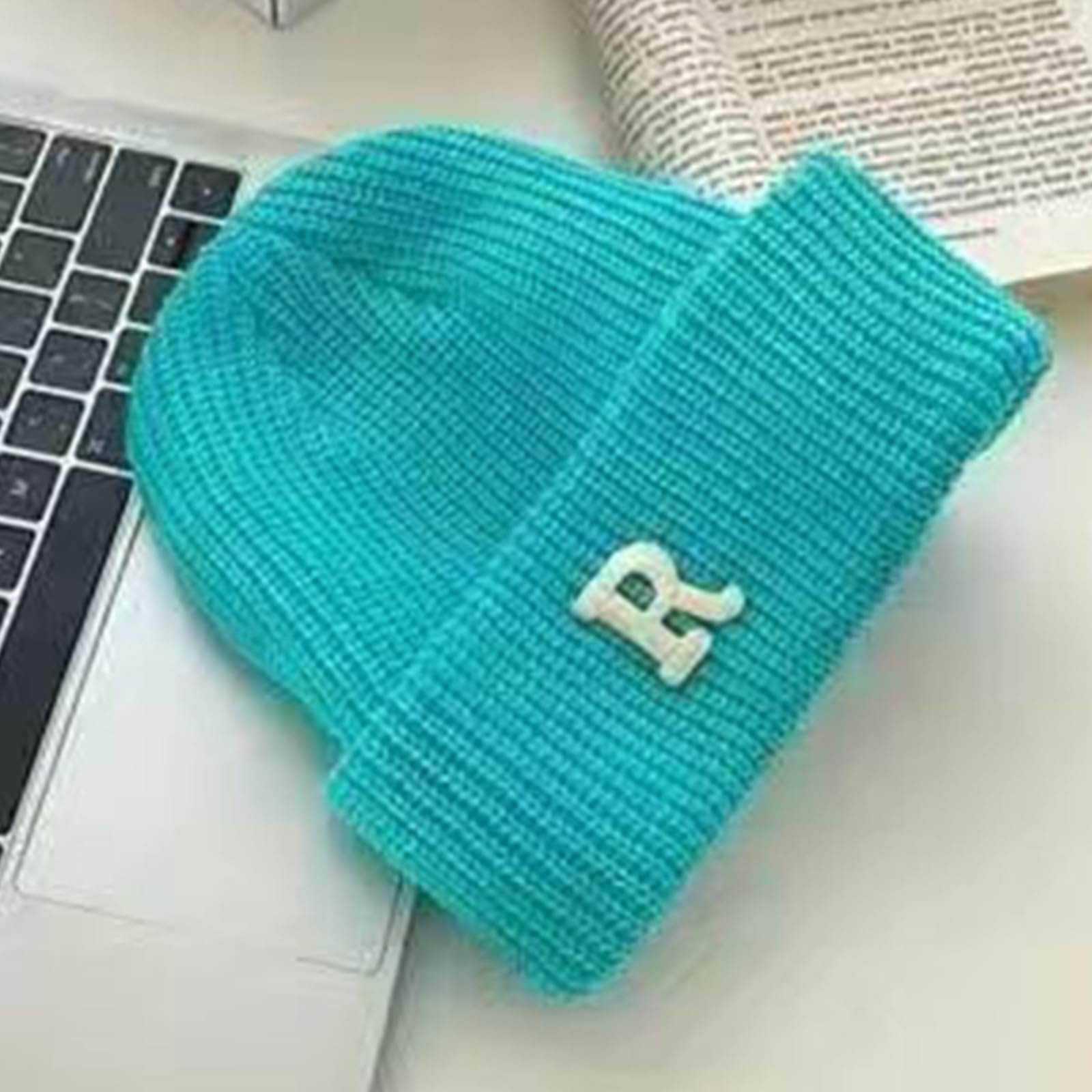 Шапка Ldabrye В'язана Ручної Роботи з Літерою, фото №6