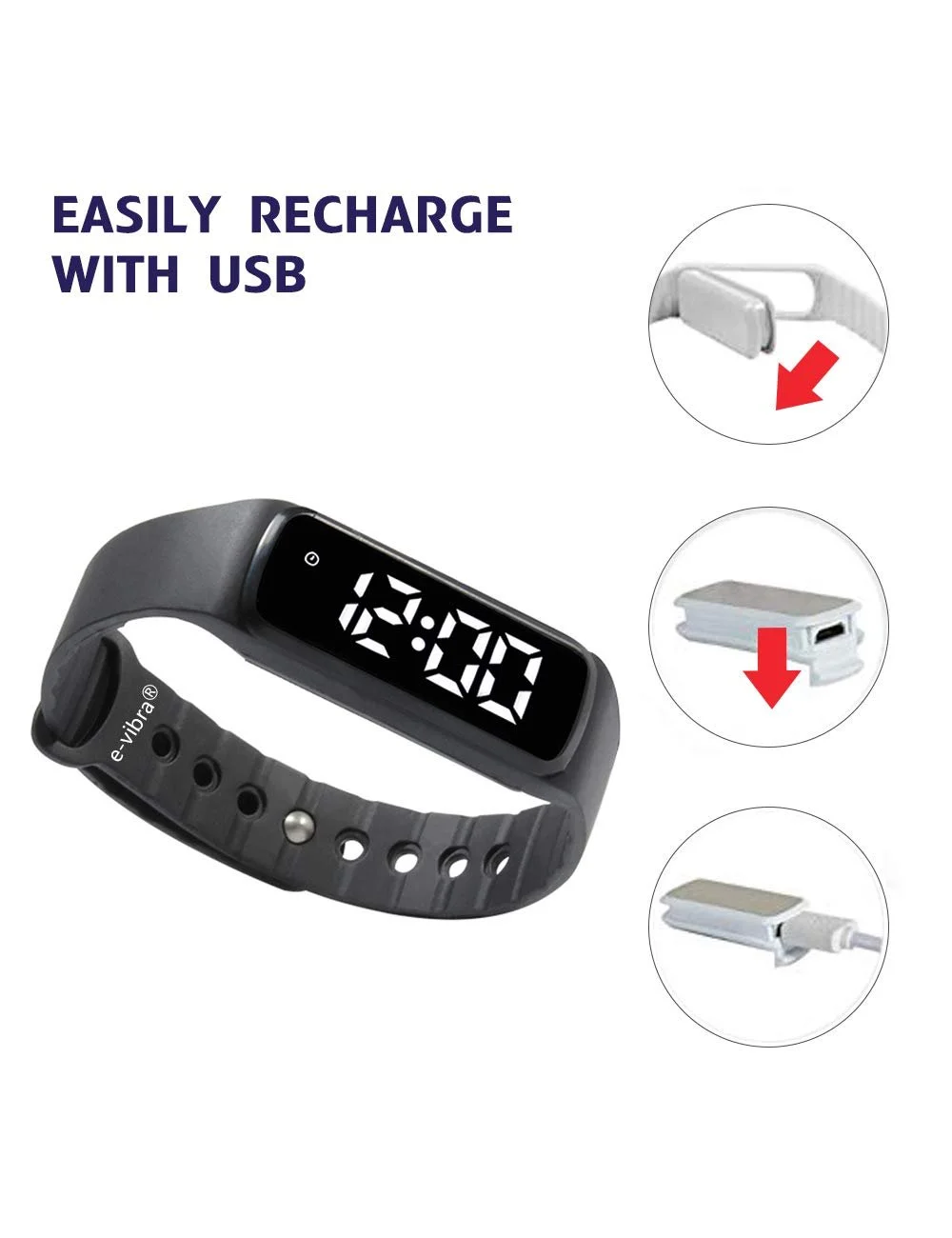 Будильник Вібруючий будильник-нагадування Medical Reminder Clock з таймером, фото №4