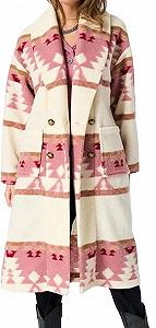 Пальто AAOutfitz Бет Даттон Рожевий принт - Фото 1