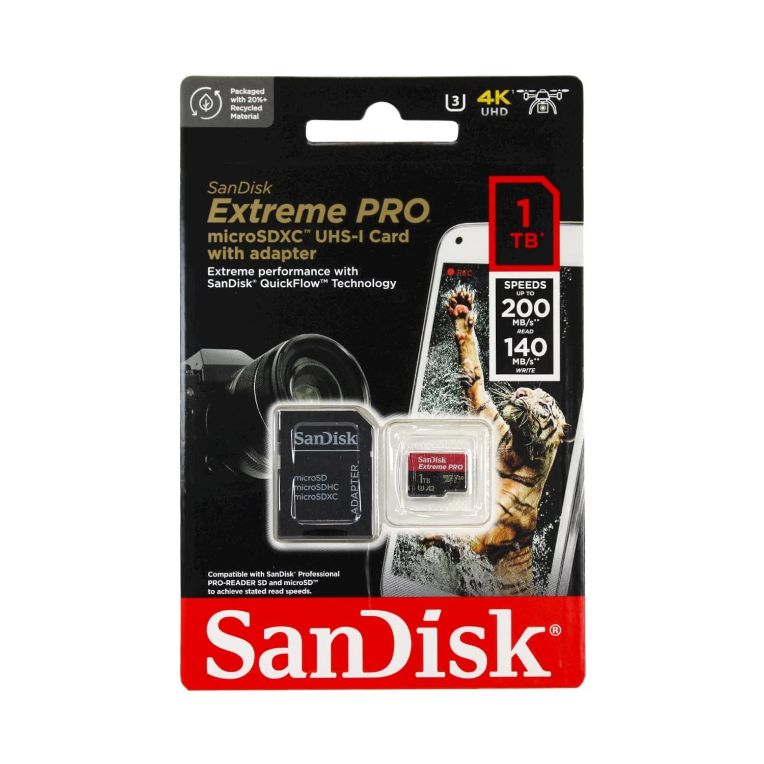 Карта памяти SanDisk Extreme 1 ТБ, фото №2 Карта памяти SanDisk Extreme 1 ТБ, фото №2