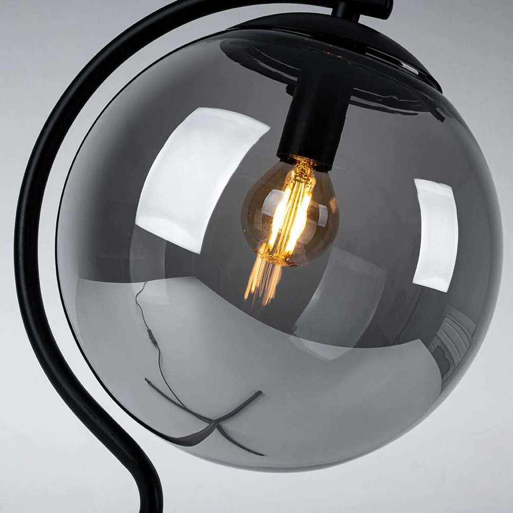 Настольная лампа GLOBO LIGHTING LED 4 Вт 350 лм E14 50 см Черная Дымчатая, фото №7