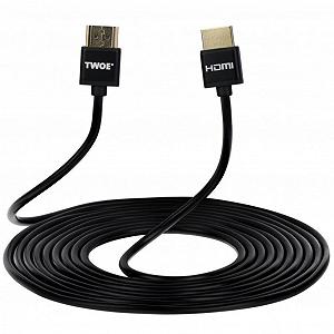 Кабели мультимедийные 2E HDMI to HDMI 3.0m 2.0 Slim black 2EW-1119-3m - Фото 1