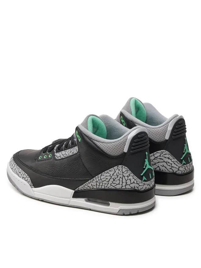 Кроссовки Air Jordan 3 Retro Черный/Серый Размер 41, фото №3