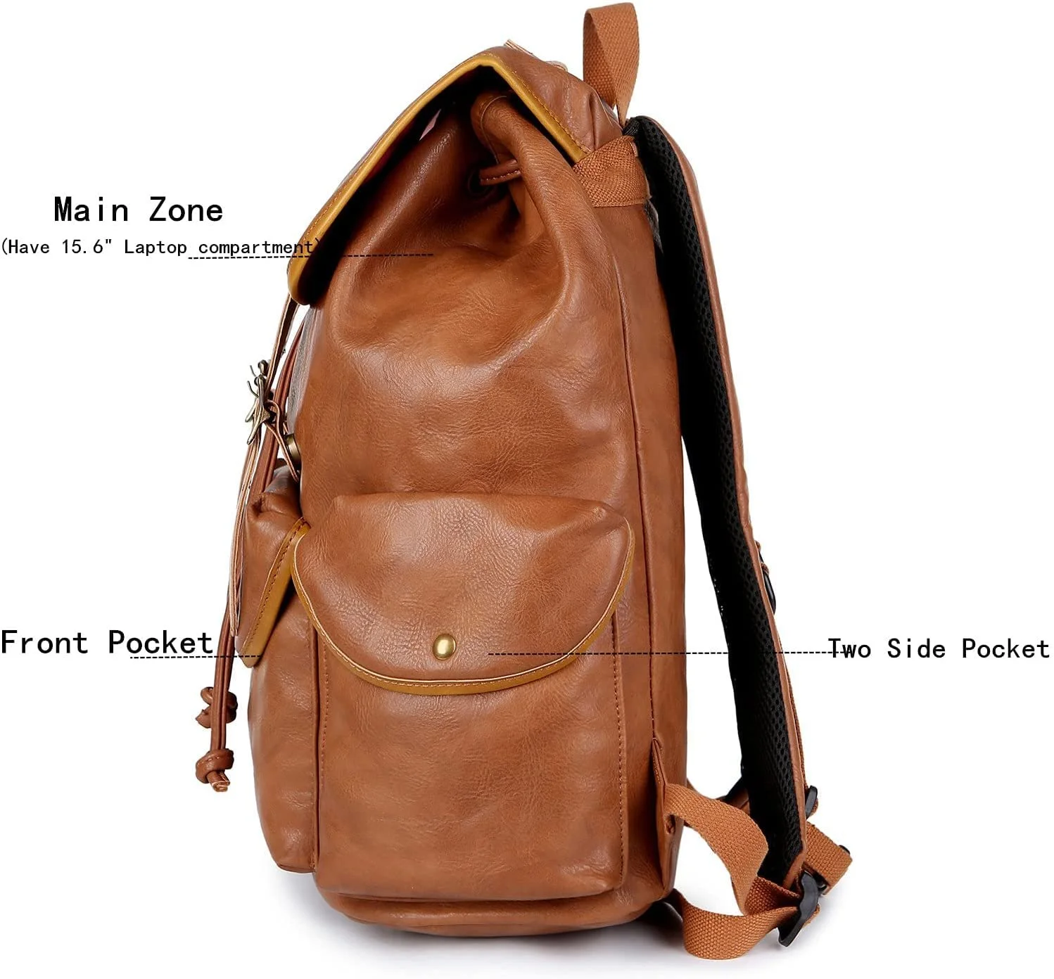 Рюкзак для ноутбука Baosha CN-0 PU Leather 15.6", фото №4 Рюкзак для ноутбука Baosha CN-0 PU Leather 15.6", фото №4
