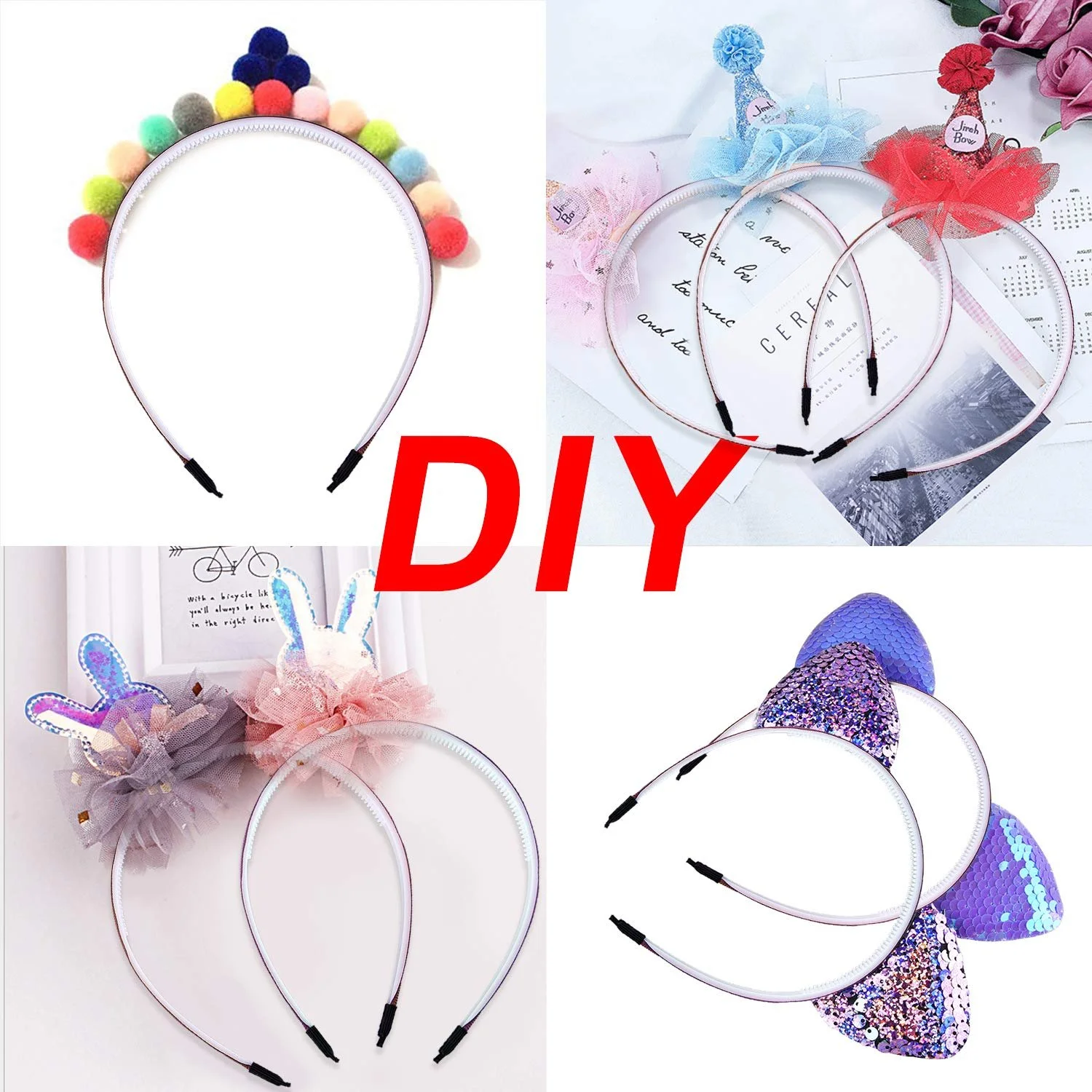 Обруч для волосся з зубцями Duufin різнокольоровий, 30 кольорів, багатобарвний, фото №6