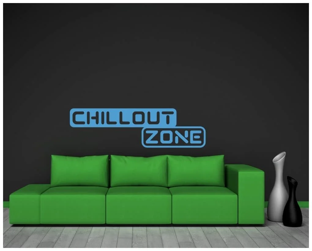 Наклейка на стену Samunshi® Chillout Zone 60 x 17,3 см Белая, фото №3