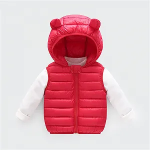 Жилет Teddy Дитячий Унісекс Флісова куртка на блискавці з капюшоном synthetic.ua - Фото 1