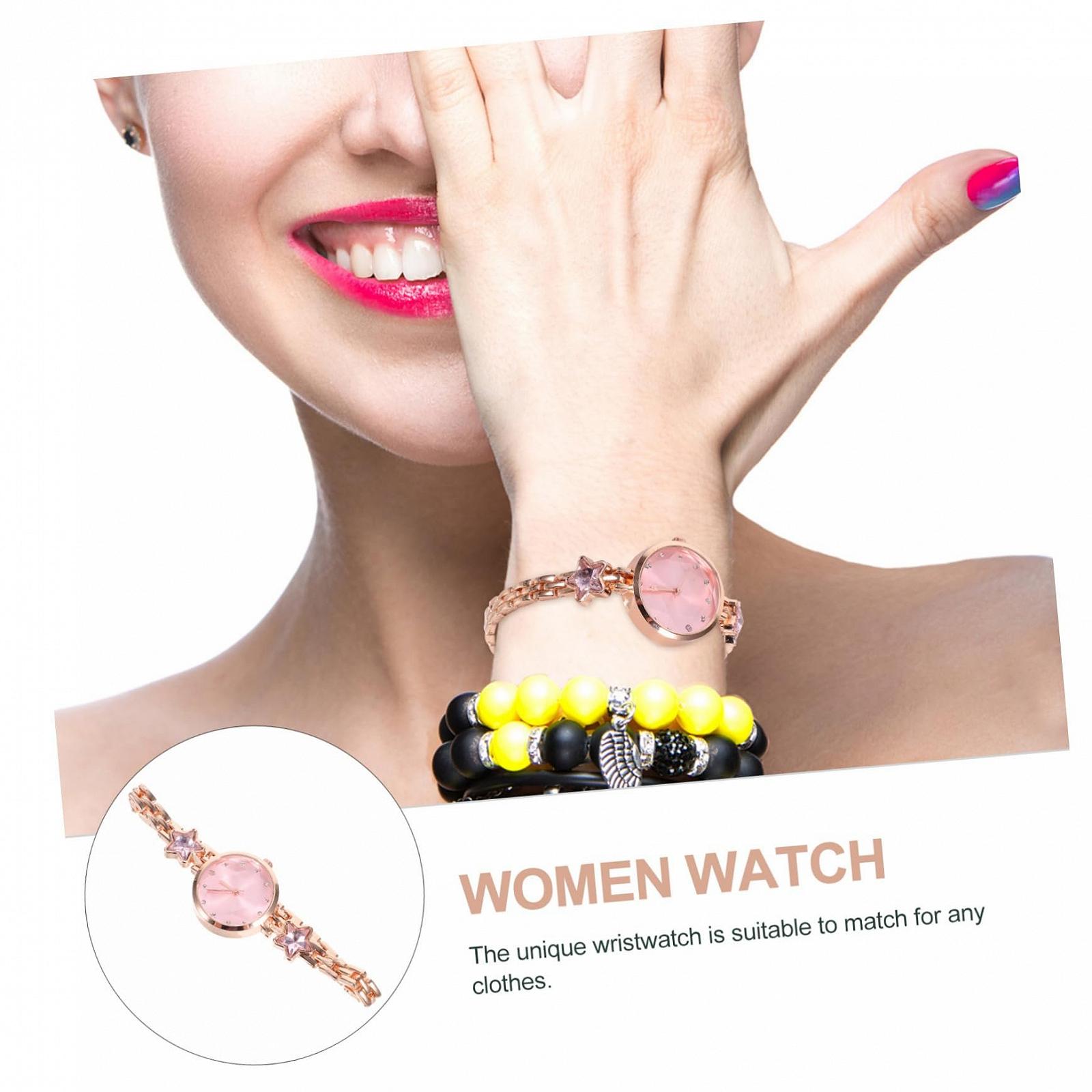 Женские Кварцевые Часы PartyKindom Розовый, фото №8 Женские Кварцевые Часы PartyKindom Розовый, фото №8