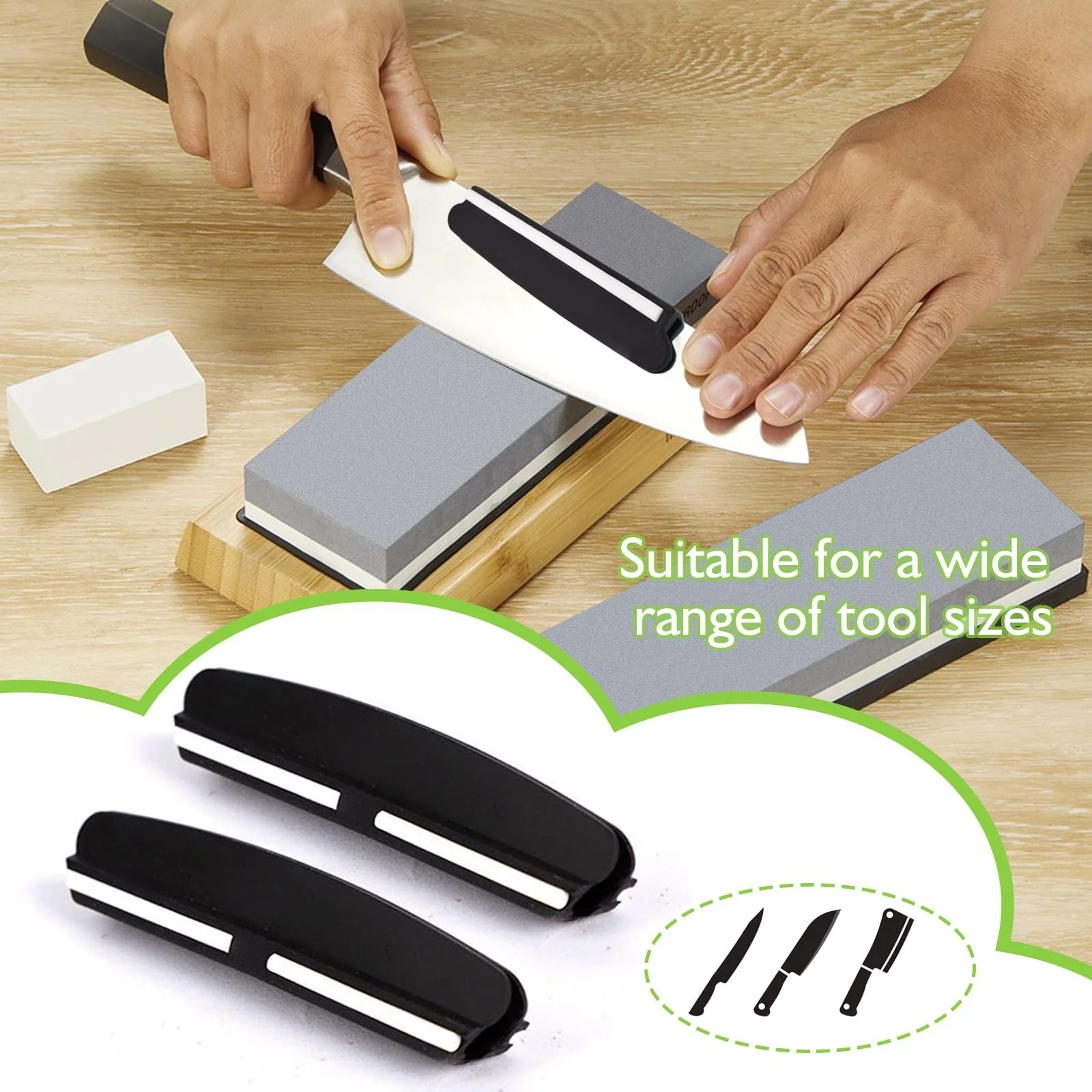 Напрямна для заточування ножів набір 2 шт. чорна, фото №4