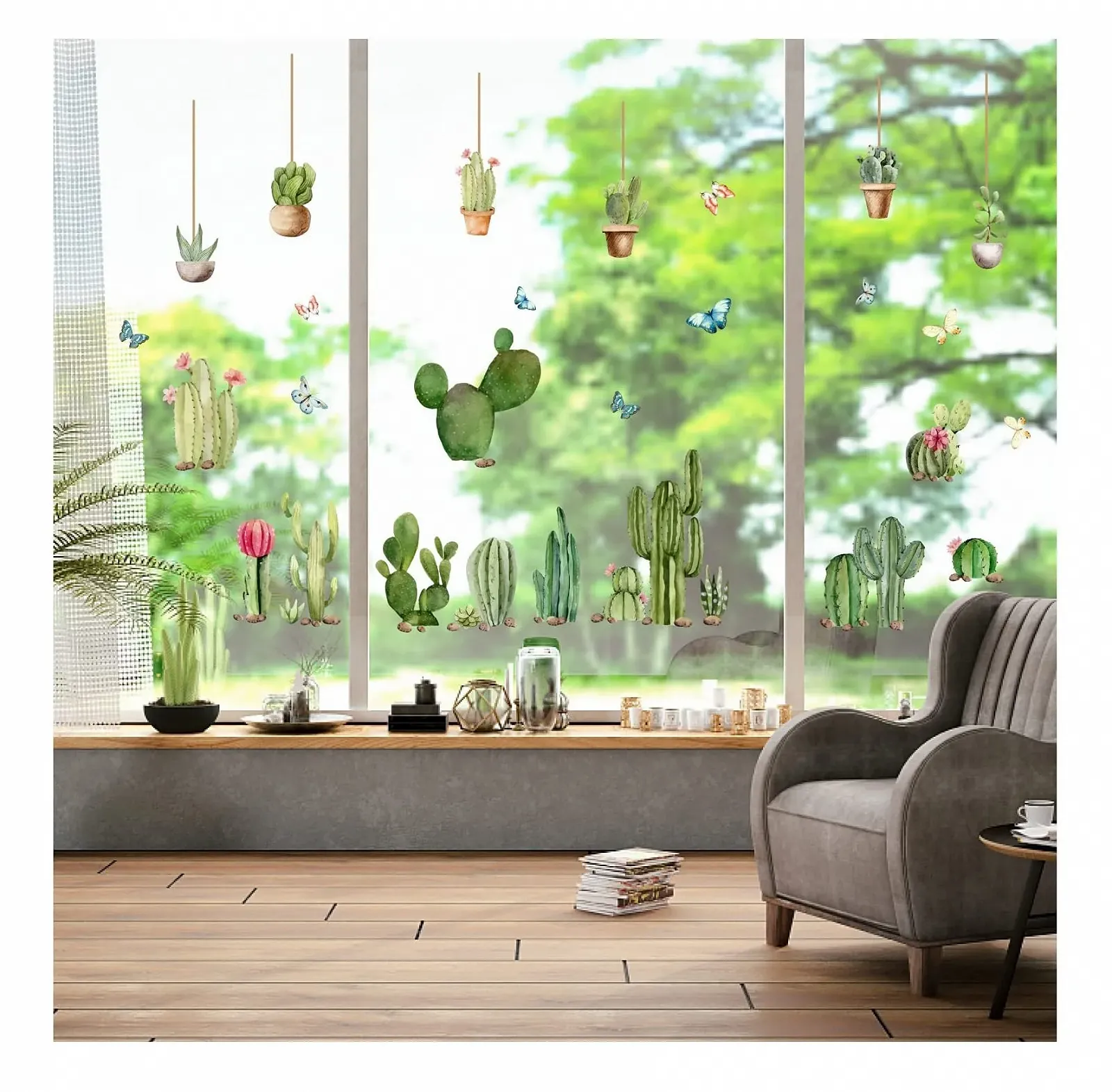 Наклейка на стіну SUPERDANT Кактуси, фото №4