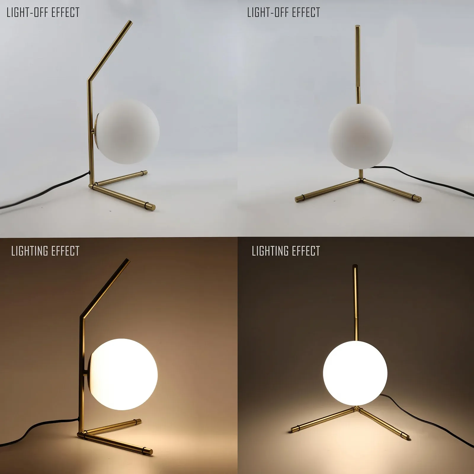 Настільна лампа Alpinaluz Minimalist 38 см Золотиста, фото №2