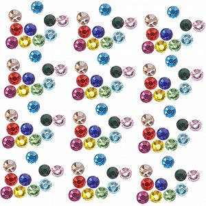 Самоклеящиеся Стразы FRCOLOR 2 Набора Камни для Ногтей Яркие Цвета для Проектов 1440 Штук x 2 synthetic.ua - Фото 1