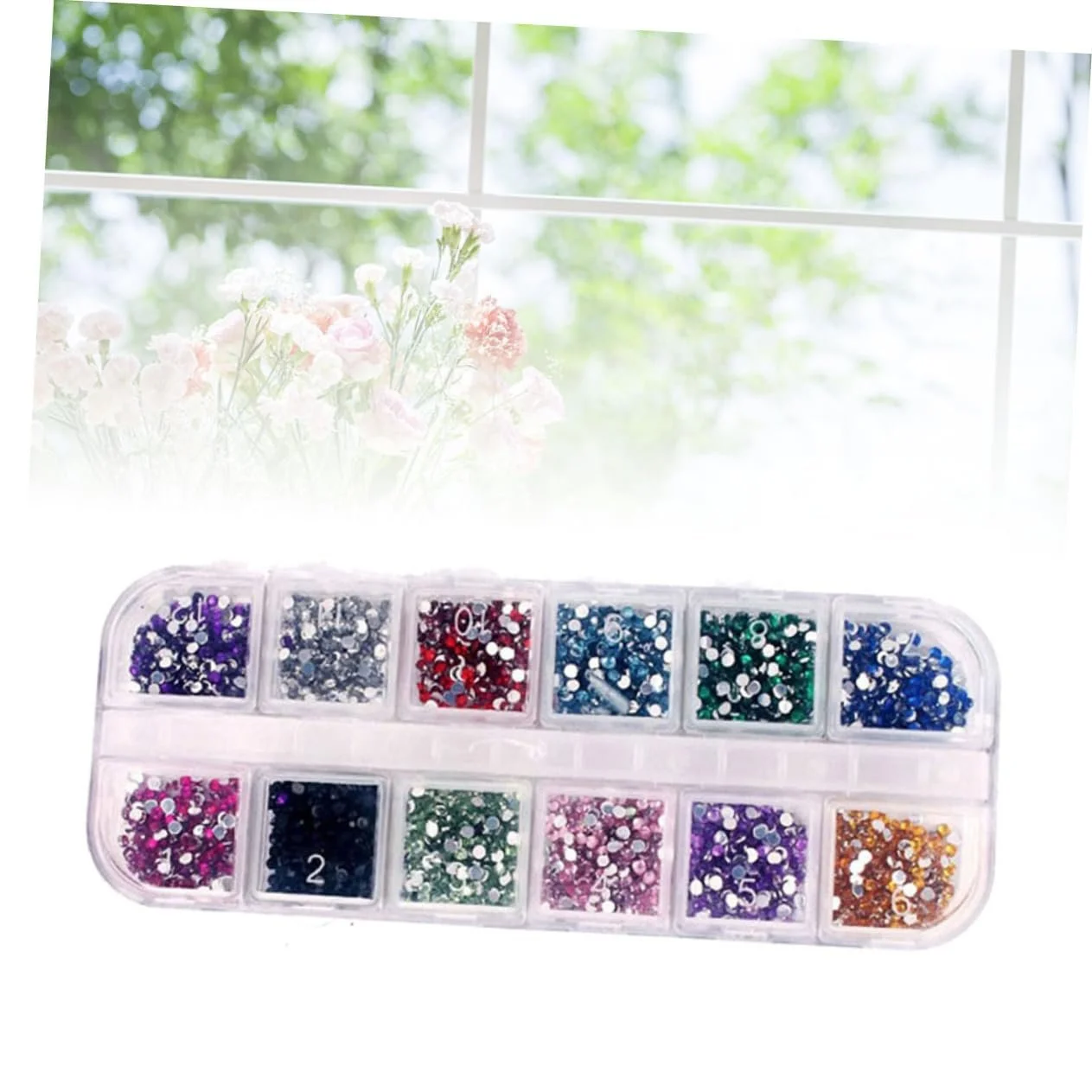 Декор для ногтей Healvian Farben Drop Drill Акрил Круглый Для изготовления украшений Ручной работы, фото №5