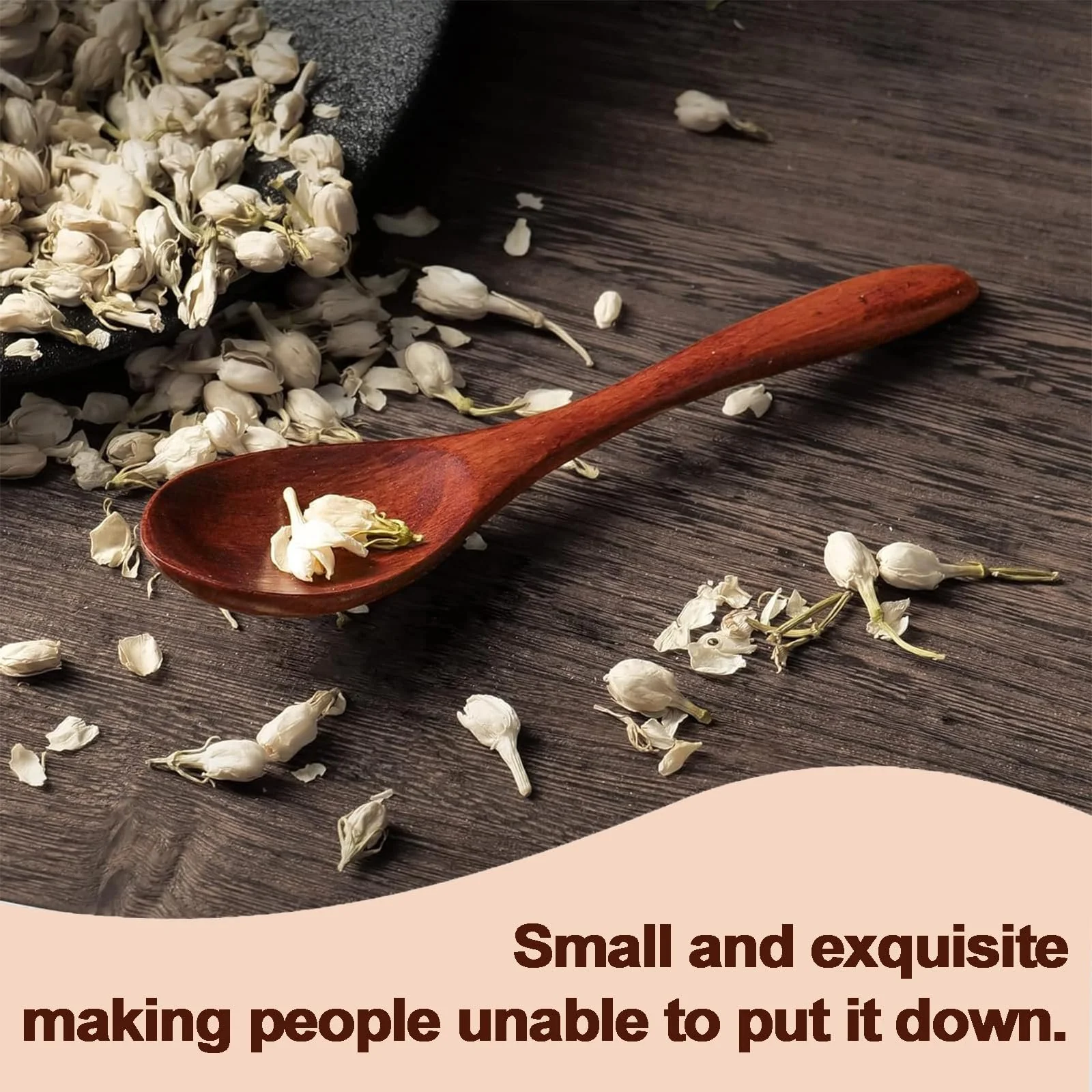 Ложка Дерев'яна Набір з 6 штук 14.5 см Натуральне Дерево, фото №5