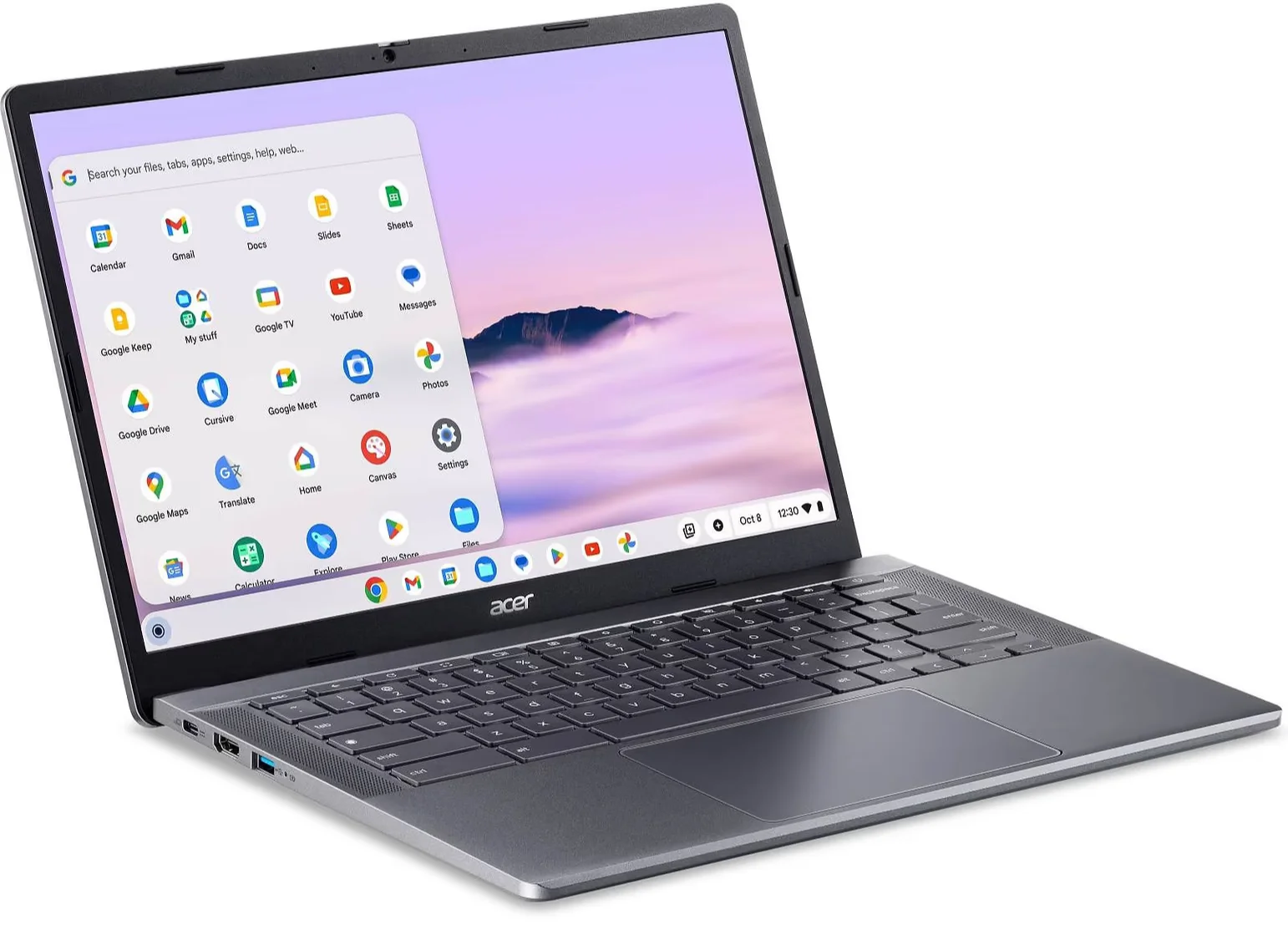 Ноутбук 14" Acer Chromebook Plus 514 (CB514-3H-R165) AMD Ryzen 3 7320C RAM 8GB eMMC 128GB 12год батарея ChromeOS (UKR), фото №4