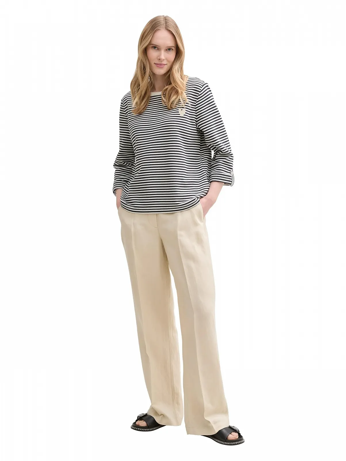 Жіночий світшот вільного крою TOM TAILOR в смужку, фото №2 Жіночий світшот вільного крою TOM TAILOR в смужку, фото №2