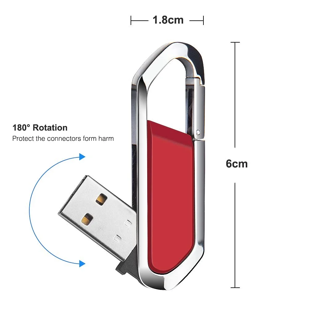 USB-накопичувач BORLTER CLAMP 64GB USB 2.0 Червоний, фото №6 USB-накопичувач BORLTER CLAMP 64GB USB 2.0 Червоний, фото №6