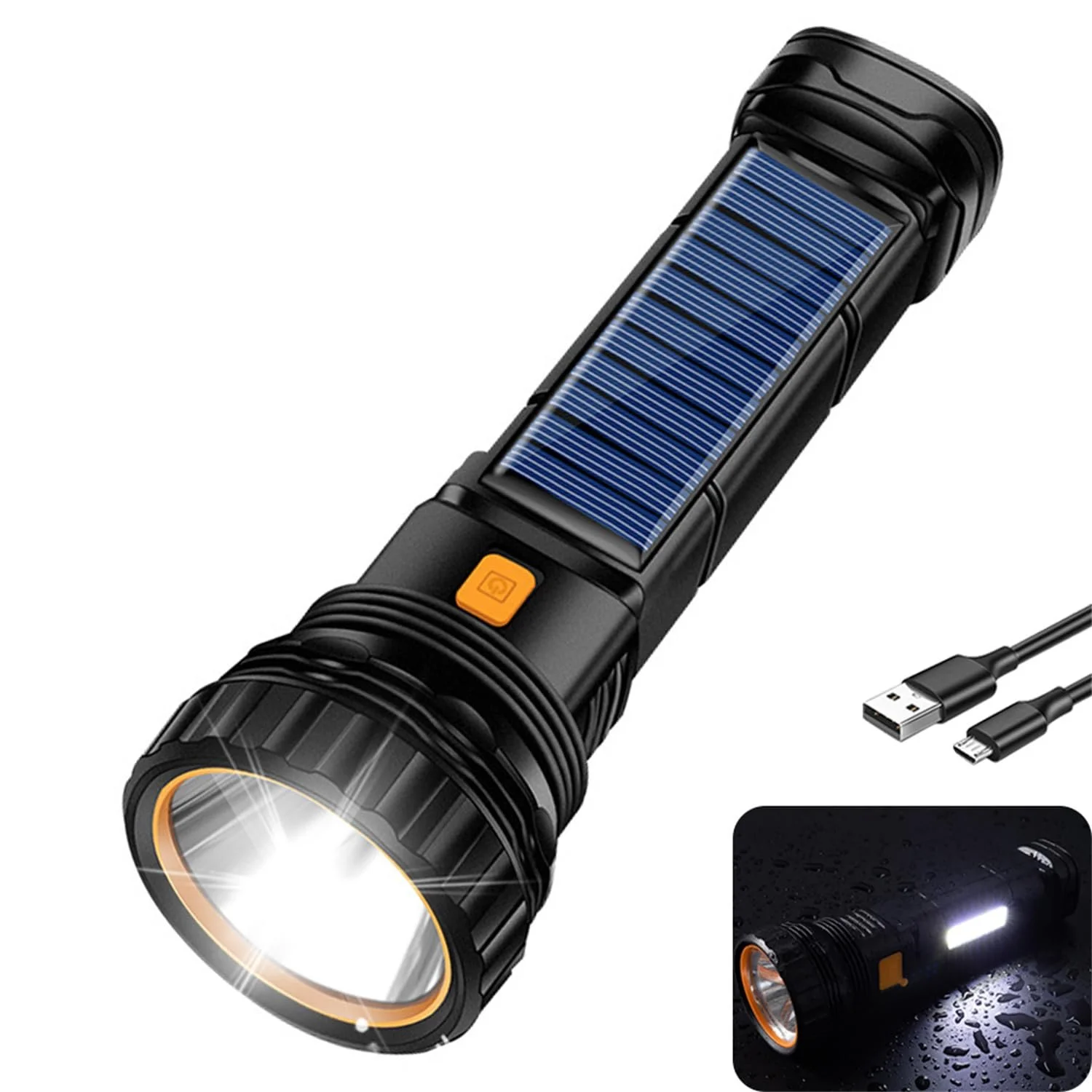 Солнечный LED фонарь MODOAO, мини-фонарь с 3 режимами освещения, USB аккумуляторный солнечный фонарь с боковым светом, водонепроницаемый ручной фонарь для использования на открытом воздухе, фото №1 Солнечный LED фонарь MODOAO, мини-фонарь с 3 режимами освещения, USB аккумуляторный солнечный фонарь с боковым светом, водонепроницаемый ручной фонарь для использования на открытом воздухе, фото №1