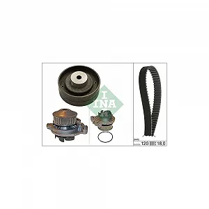 Водяной насос и комплект ремня ГРМ INA 530 0151 30 для AUDI VW - Фото 1