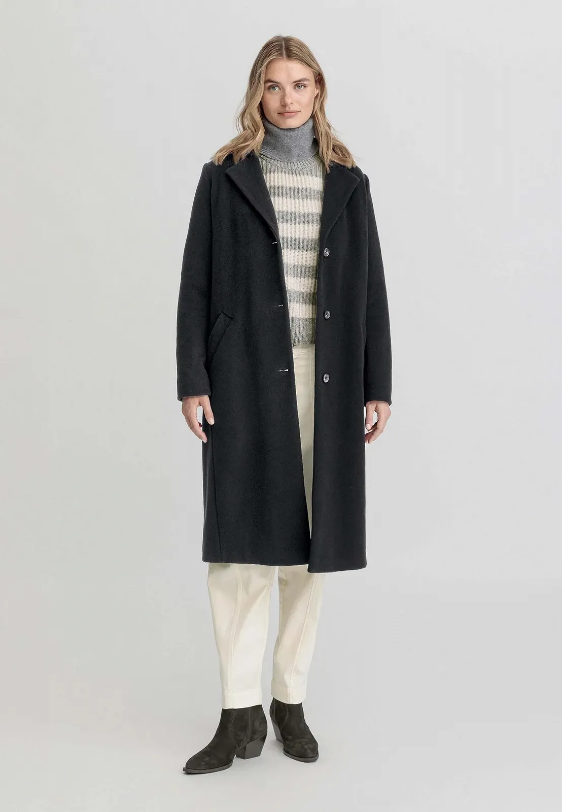 Пальто hessnatur з чистої органічної мериносової вовни, фото №4 Пальто hessnatur з чистої органічної мериносової вовни, фото №4