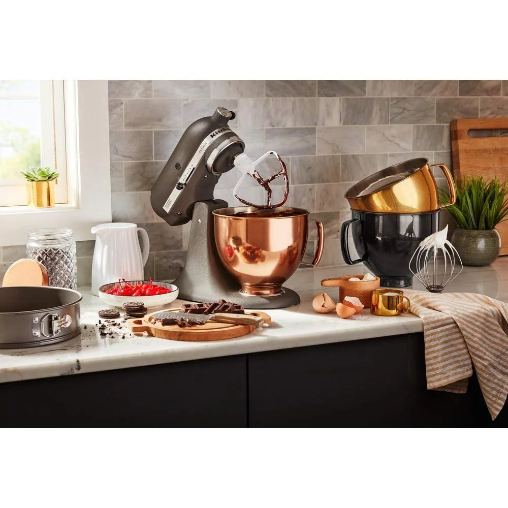 Чаша для змішування KitchenAid 5KSM5SSBRB 4.8 л нержавіюча сталь Radiant Black, фото №5