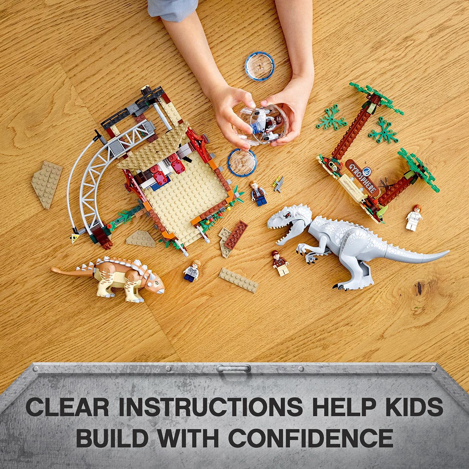 Конструктор Lego Jurassic World 75941 Індомінус Рекс проти Анкілозавра Гіросфера, фото №10 Конструктор Lego Jurassic World 75941 Індомінус Рекс проти Анкілозавра Гіросфера, фото №10