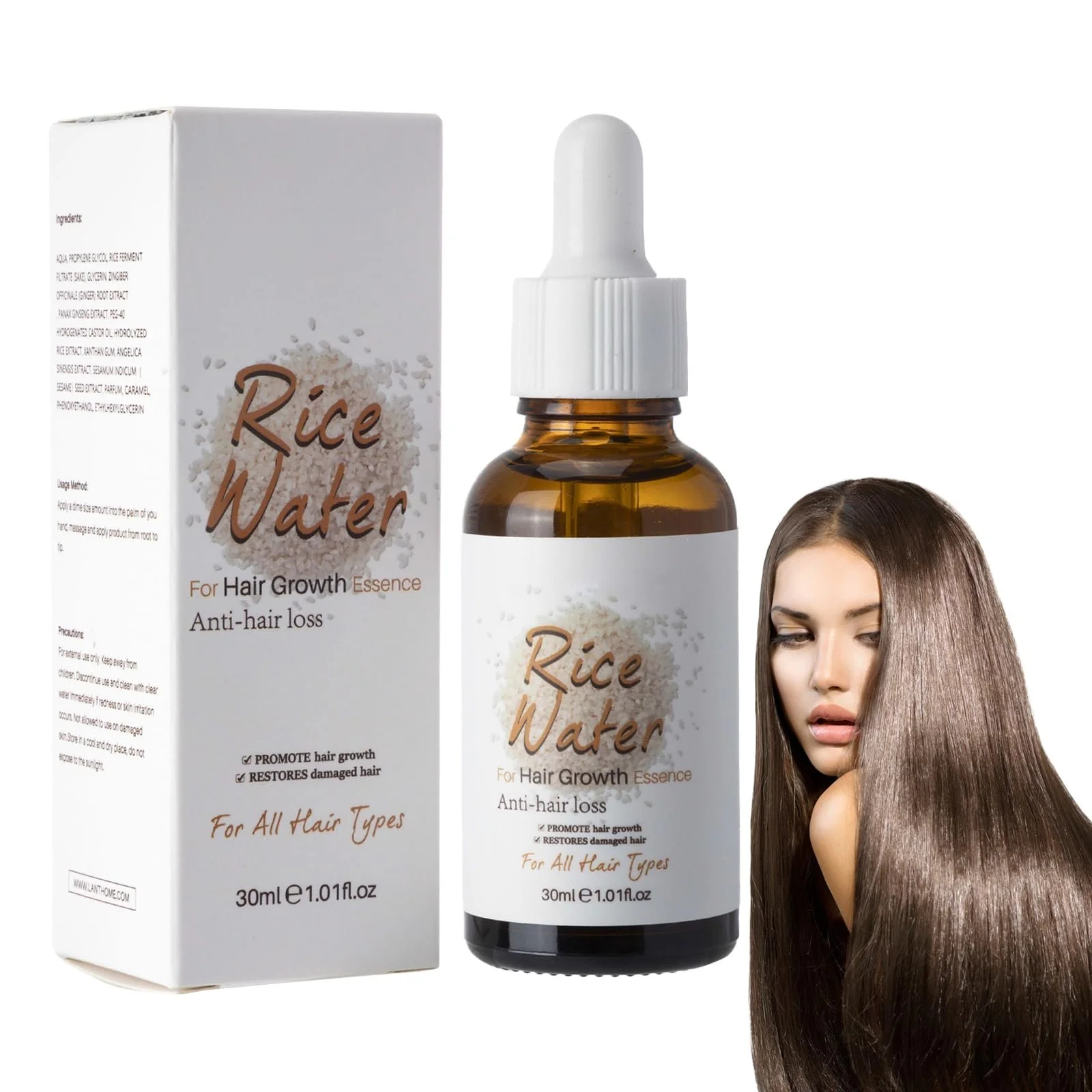 Сироватка для росту волосся Eazerom 05 Рисова вода 30 мл, фото №1