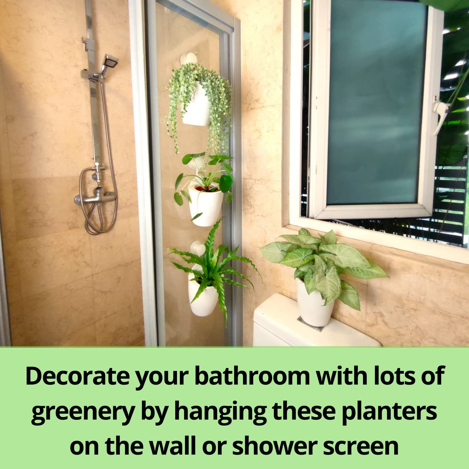 Настінні кашпо LáLáGreen 10 шт. з автополивом Білі, фото №8 Настінні кашпо LáLáGreen 10 шт. з автополивом Білі, фото №8