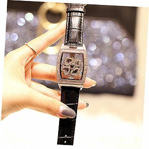 Годинник жіночий PartyKindom з браслетом зі справжньої шкіри, водонепроникний synthetic.ua - Фото 1