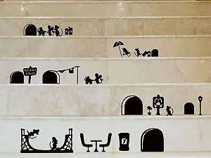 Наклейки Мишача нора вінілові 55 x 25 см synthetic.ua - Фото 1