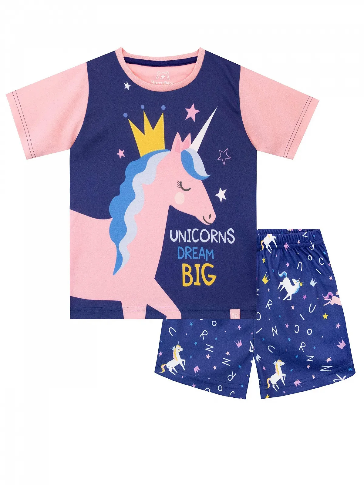 Пижама Harry Bear Единорог Шорты для девочек, фото №1 Пижама Harry Bear Единорог Шорты для девочек, фото №1