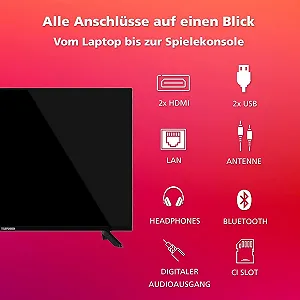 Телевізор 32" Telefunken QF32AN750S / Full HD / 50 Гц / QLED / Android TV / Wi-Fi / Bluetooth / T2 synthetic.ua - Фото 1